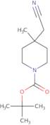 tert-butyl 4-(cyanomethyl)-4-methylpiperidine-1-carboxylate
