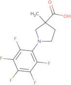 3-Methyl-1-(pentafluorophenyl)pyrrolidine-3-carboxylic acid