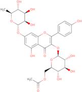 Kaempferol-3-glucoside(6”-O-acetate)-7-rhamnoside