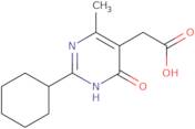 2-(2-Cyclohexyl-4-methyl-6-oxo-1,6-dihydropyrimidin-5-yl)acetic acid