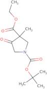 1-tert-butyl 3-ethyl 3-methyl-4-oxopyrrolidine-1,3-dicarboxylate