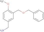 1-{3-[(Benzyloxy)methyl]-4-methoxyphenyl}methanamine