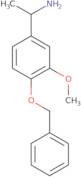 1-[4-(Benzyloxy)-3-methoxyphenyl]ethan-1-amine