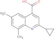 2-Cyclopropyl-6,8-dimethylquinoline-4-carboxylic acid