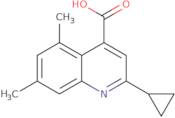 2-Cyclopropyl-5,7-dimethylquinoline-4-carboxylic acid