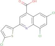 6,8-Dichloro-2-(5-chlorothiophen-2-yl)quinoline-4-carboxylic acid