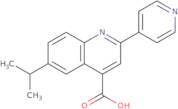 6-(Propan-2-yl)-2-(pyridin-4-yl)quinoline-4-carboxylic acid