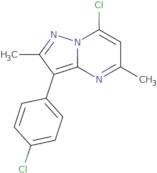 7-Chloro-3-(4-chlorophenyl)-2,5-dimethylpyrazolo[1,5-a]pyrimidine