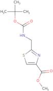 2-(tert-Butoxycarbonylamino-methyl)-thiazole-4-carboxylic acid methyl ester