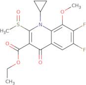 Ethyl 1-cyclopropyl-6,7-difluoro-8-methoxy-2-methylsulfinyl-4-oxoquinoline-3-carboxylate