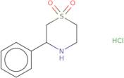 3-Phenyl-1λ⁶-thiomorpholine-1,1-dione hydrochloride