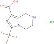 3-(Trifluoromethyl)-5H,6H,7H,8H-imidazo[1,5-a]pyrazine-1-carboxylic acid hydrochloride