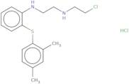 N-{2-[(2-Chloroethyl)amino]ethyl}-2-[(2,4-dimethylphenyl)sulfanyl]aniline hydrochloride