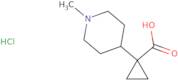 1-(1-Methylpiperidin-4-yl)cyclopropane-1-carboxylic acid hydrochloride