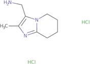 {2-Methyl-5H,6H,7H,8H-imidazo[1,2-a]pyridin-3-yl}methanamine dihydrochloride