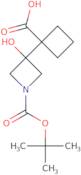 1-{1-[(tert-Butoxy)carbonyl]-3-hydroxyazetidin-3-yl}cyclobutane-1-carboxylic acid