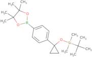 tert-Butyl-dimethyl-[1-[4-(4,4,5,5-tetramethyl-1,3,2-dioxaborolan-2-yl)phenyl]cyclopropyl]oxysilane