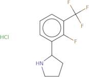 2-[2-Fluoro-3-(trifluoromethyl)phenyl]pyrrolidine hydrochloride