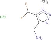 [5-(Difluoromethyl)-1-methyl-1H-1,2,3-triazol-4-yl]methanamine hydrochloride