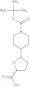 5-{1-[(tert-Butoxy)carbonyl]piperidin-4-yl}oxolane-2-carboxylic acid