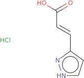 (2E)-3-(1H-Pyrazol-3-yl)prop-2-enoic acid hydrochloride