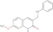 3-(Anilinomethyl)-7-methoxyquinolin-2(1H)-one