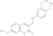 3-{[(3,4-Dimethoxyphenyl)amino]methyl}-7-methoxy-1,2-dihydroquinolin-2-one