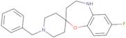 1'-Benzyl-7-fluoro-4,5-dihydro-3H-spiro[benzo[b][1,4]oxazepine-2,4'-piperidine]