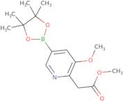 Methyl 2-[3-methoxy-5-(4,4,5,5-tetramethyl-1,3,2-dioxaborolan-2-yl)pyridin-2-yl]acetate