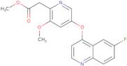 Methyl 2-(5-((6-fluoroquinolin-4-yl)oxy)-3-methoxypyridin-2-yl)acetate