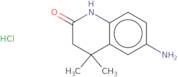 6-Amino-4,4-dimethyl-1,2,3,4-tetrahydroquinolin-2-one hydrochloride