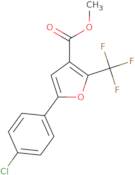 Methyl 5-(4-chlorophenyl)-2-(trifluoromethyl)-3-furoate