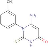 6-Amino-1-(3-methylphenyl)-2-sulfanylidene-1,2,3,4-tetrahydropyrimidin-4-one