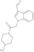 1-[2-(4-Methylpiperidin-1-yl)-2-oxoethyl]-1H-indole-3-carbaldehyde