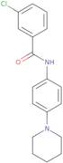 3-Chloro-N-[4-(piperidin-1-yl)phenyl]benzamide