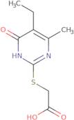 [(5-Ethyl-4-methyl-6-oxo-1,6-dihydropyrimidin-2-yl)thio]acetic acid