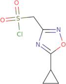 (5-Cyclopropyl-1,2,4-oxadiazol-3-yl)methanesulfonyl chloride