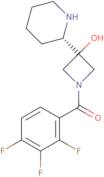 3-[(2S)-piperidin-2-yl]-1-(2,3,4-trifluorobenzoyl)azetidin-3-ol