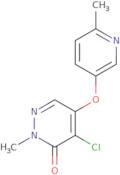 4-Chloro-2-methyl-5-[(6-methylpyridin-3-yl)oxy]-2,3-dihydropyridazin-3-one