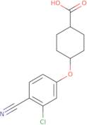 Trans-4-(3-chloro-4-cyano-phenoxy)cyclohexanecarboxylic acid