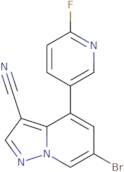 6-Bromo-4-(6-fluoro-3-pyridyl)pyrazolo[1,5-a]pyridine-3-carbonitrile
