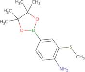 2-(Methylsulfanyl)-4-(tetramethyl-1,3,2-dioxaborolan-2-yl)aniline