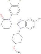 (S)-6-(5-Bromo-1-((1R,4S)-4-methoxycyclohexyl)-1H-benzo[D]imidazol-2-yl)-1-(3,4-difluorophenyl)pip…