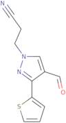3-[4-Formyl-3-(thiophen-2-yl)-1H-pyrazol-1-yl]propanenitrile