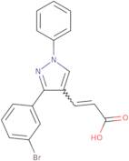 (2E)-3-[3-(3-Bromophenyl)-1-phenyl-1H-pyrazol-4-yl]acrylic acid