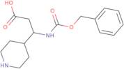 3-(cbz-amino)-3-(4-piperidyl)propionic acid