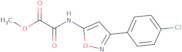 Methyl {[3-(4-chlorophenyl)-1,2-oxazol-5-yl]carbamoyl}formate