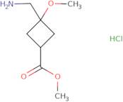 Methyl (1S,3S)-3-(aminomethyl)-3-methoxycyclobutane-1-carboxylate hydrochloride