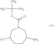 rac-tert-Butyl (3R,6S)-3-amino-6-hydroxyazepane-1-carboxylate hydrochloride