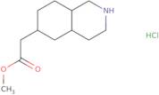 Methyl 2-(decahydroisoquinolin-6-yl)acetate hydrochloride